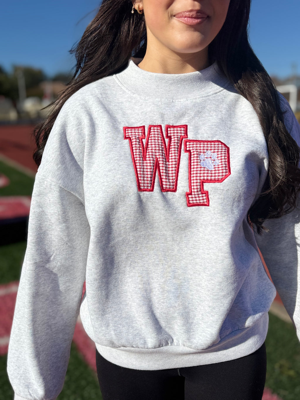 Fabric Logo Mock Neck