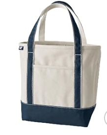 MEDIUM Lands End Tote - Text ONLY