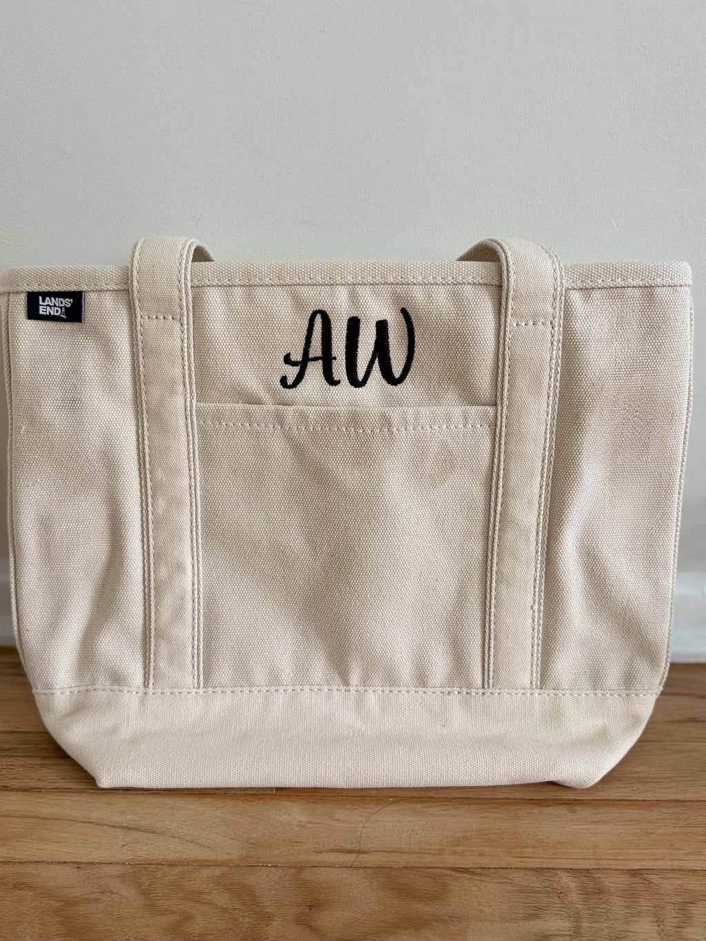 MEDIUM Lands End Tote - Text ONLY